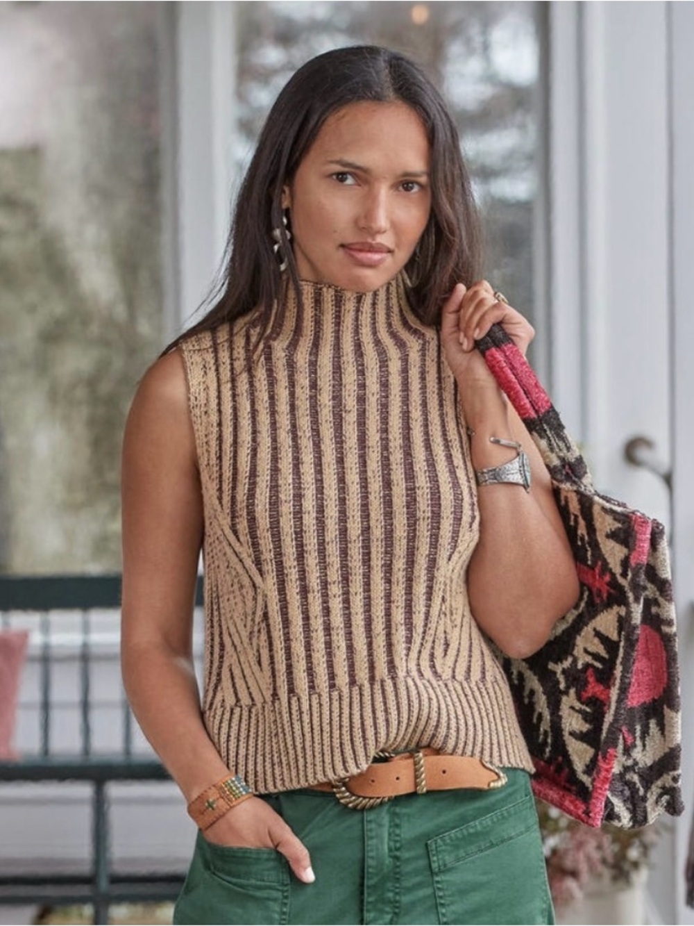 Sundance Ilsa Sweater Vest Size Small